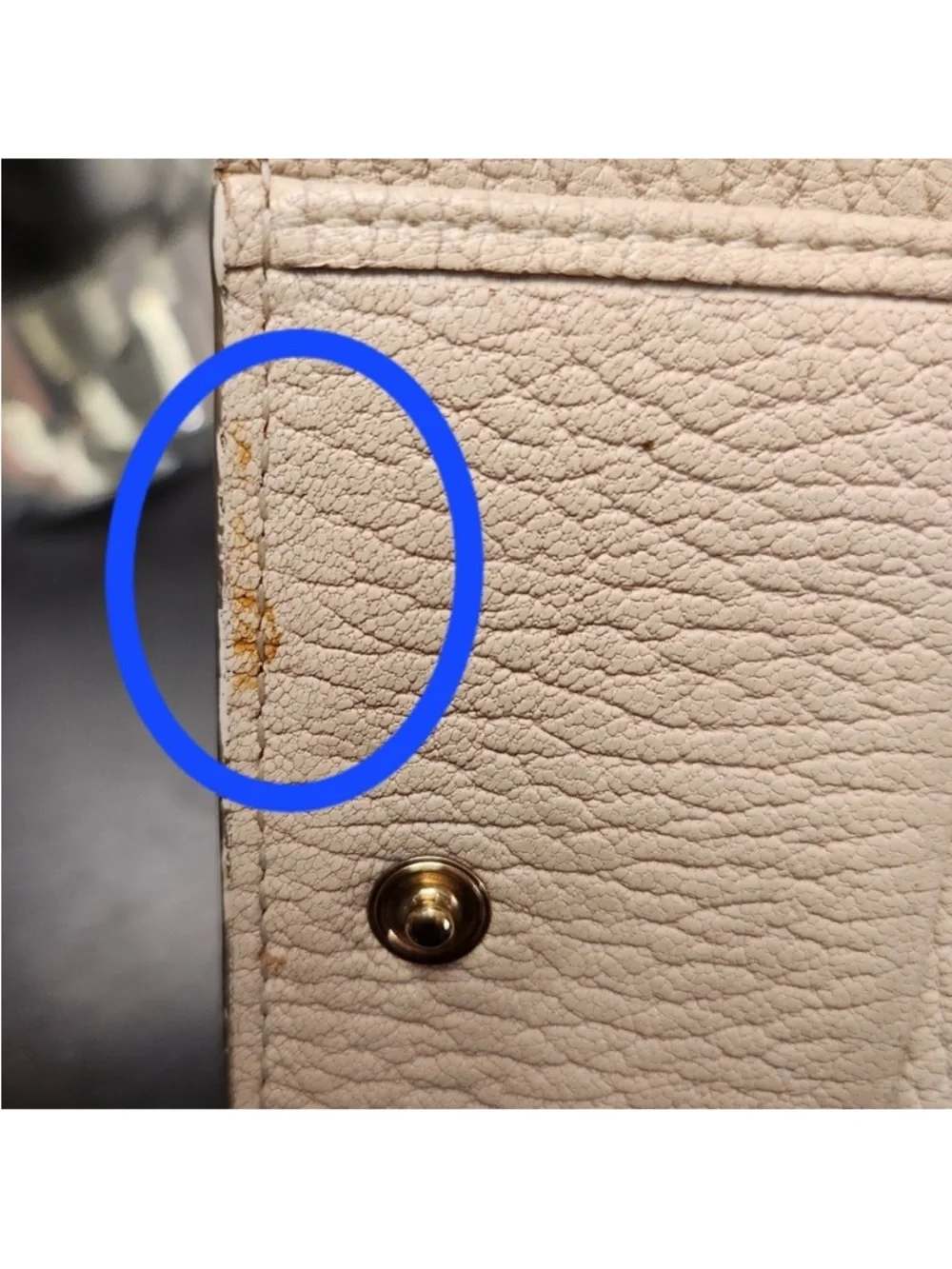 CHLOE Drew Pebbled Grain Turlock Wallet with COA